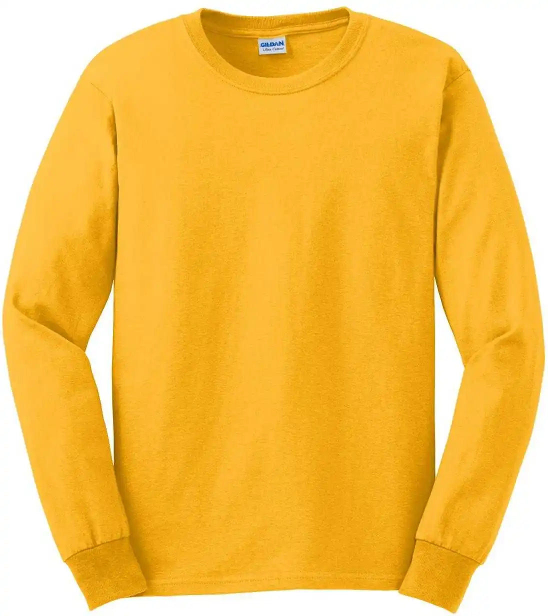 Gildan G2400 Ultra Cotton 100% Long Sleeve t Shirt Gold