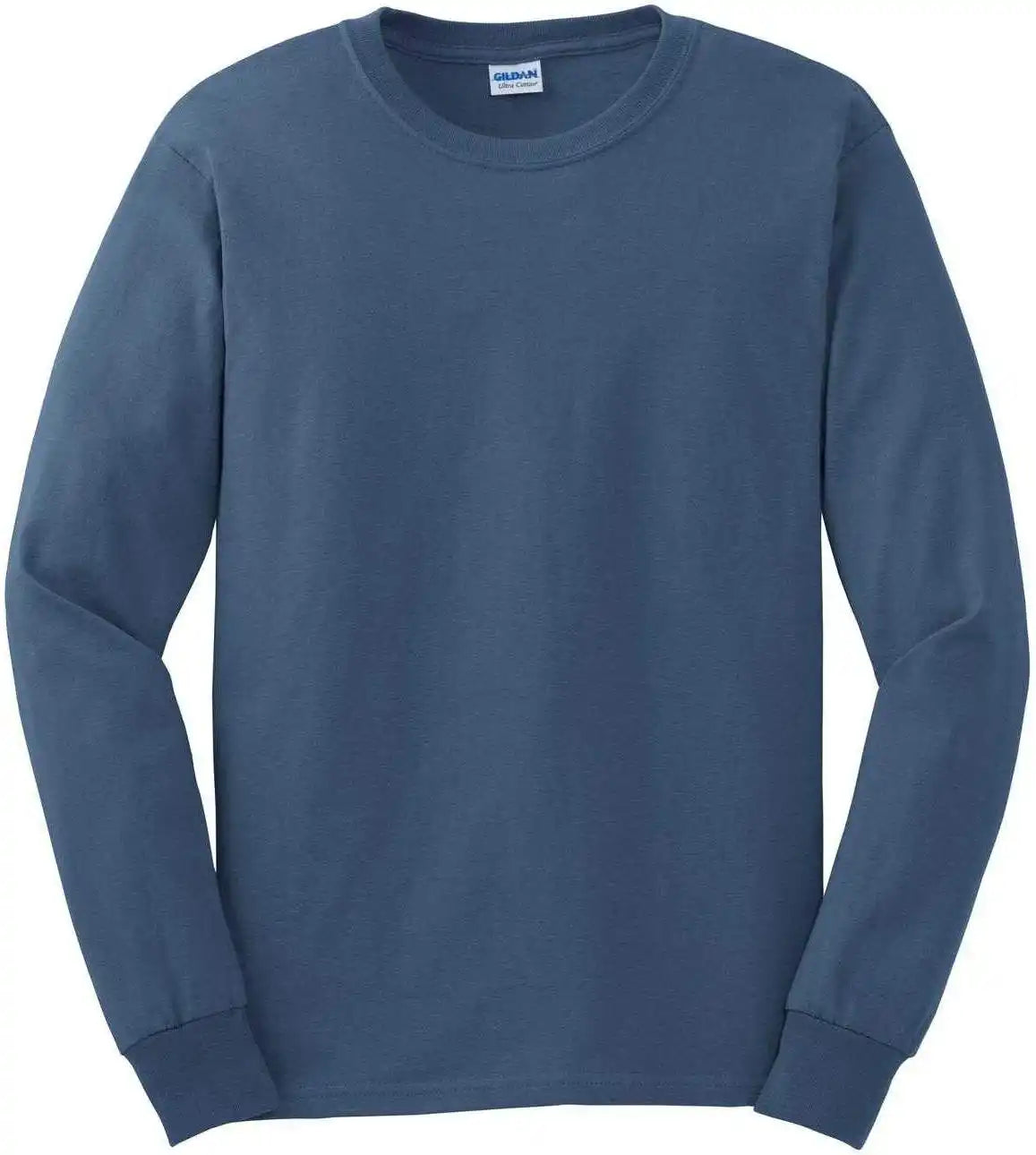 Gildan G2400 Ultra Cotton 100% Long Sleeve T-shirt - Indigo Blue