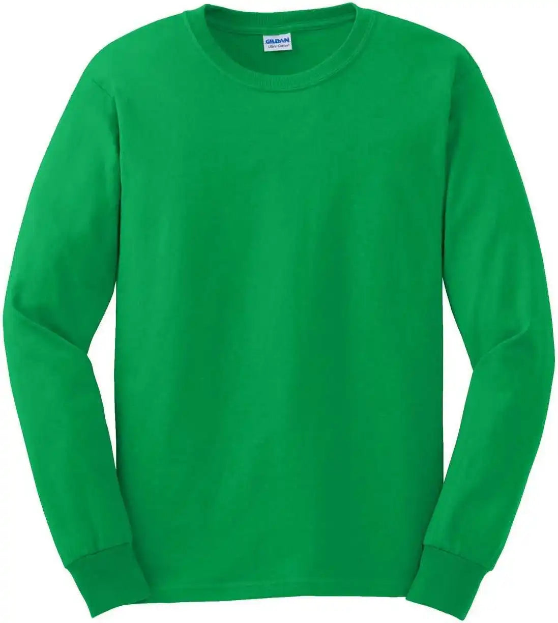 Gildan G2400 Ultra Cotton 100% Long Sleeve t Shirt Irish Green