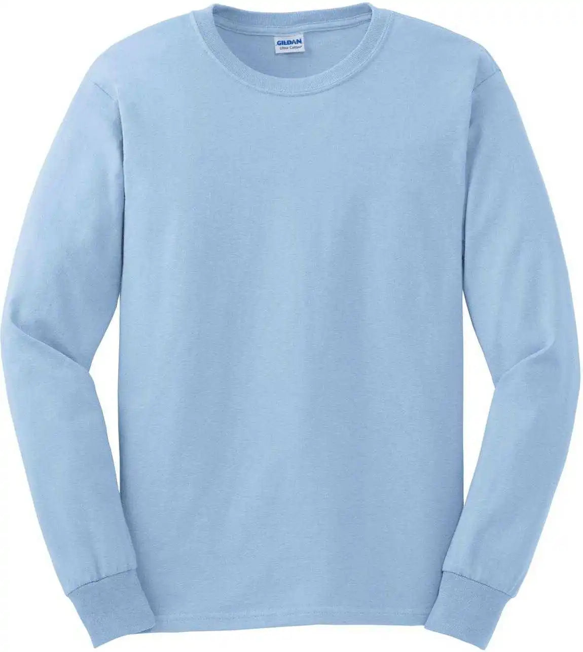 Gildan G2400 Ultra Cotton 100% Long Sleeve t Shirt Light Blue
