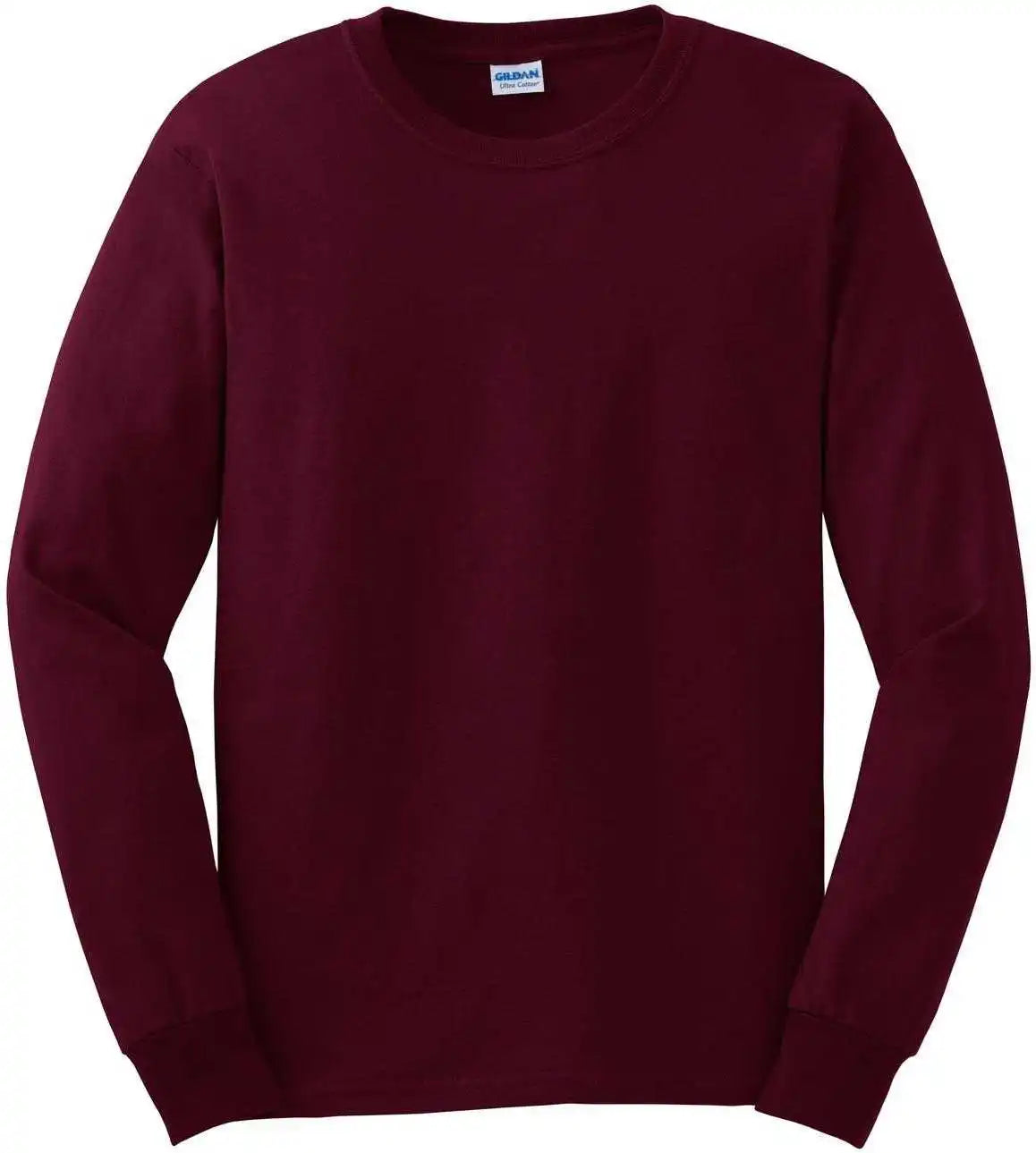 Gildan G2400 Ultra Cotton 100% Long Sleeve t Shirt Maroon
