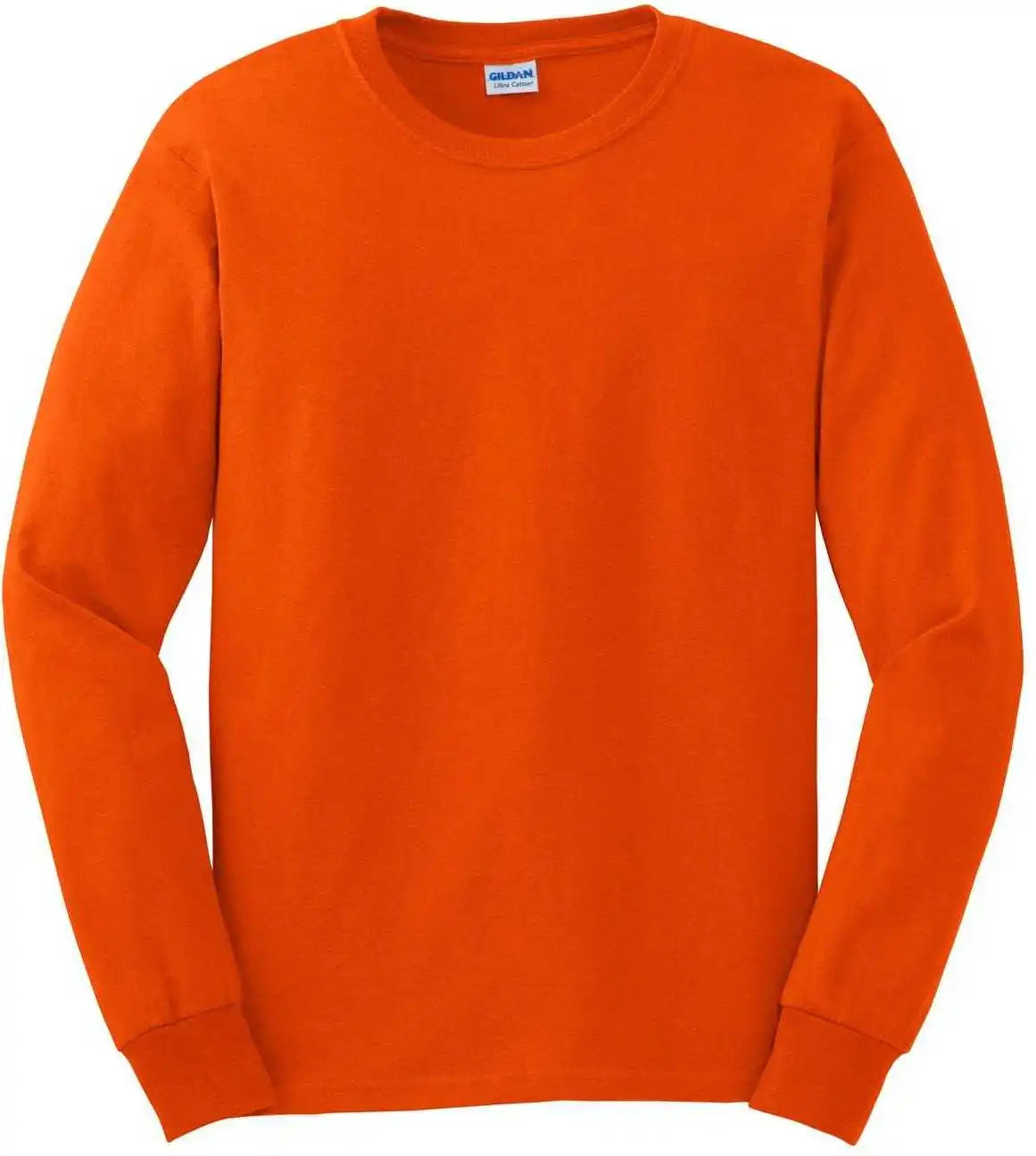 Gildan G2400 Ultra Cotton 100% Long Sleeve t Shirt Orange