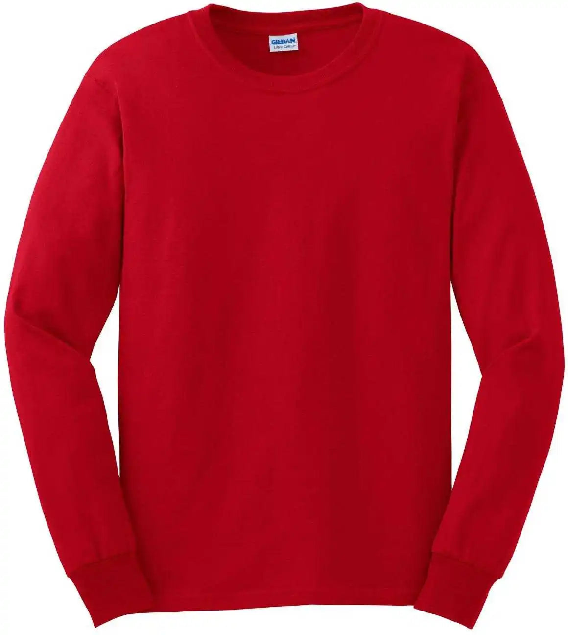 Gildan G2400 Ultra Cotton 100% Long Sleeve t Shirt Red