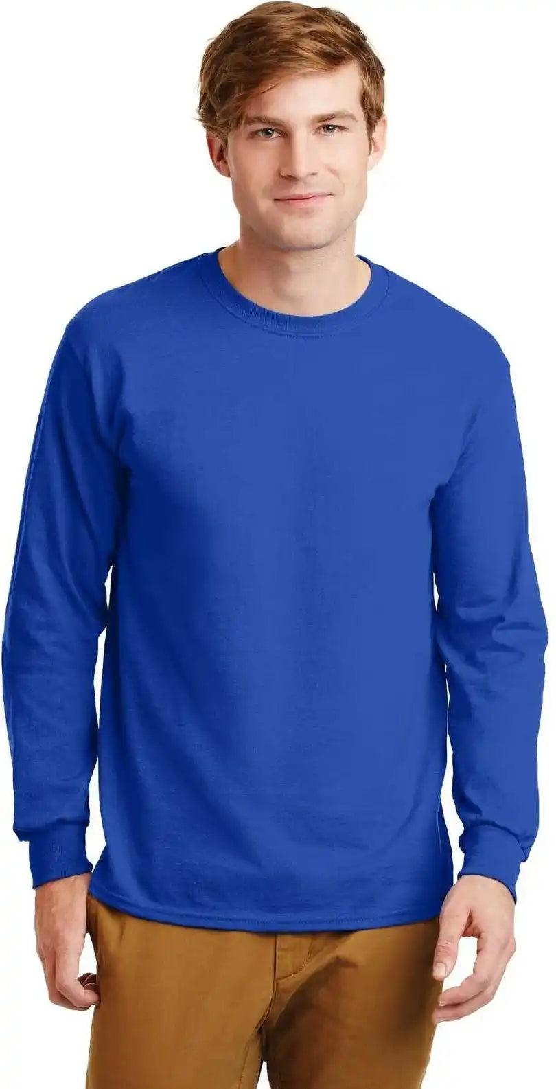 Gildan G2400 Ultra Cotton 100% Long Sleeve t Shirt Royal