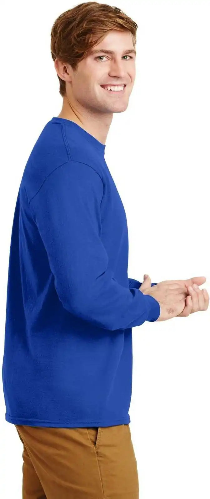 Gildan G2400 Ultra Cotton 100% Long Sleeve t Shirt Royal