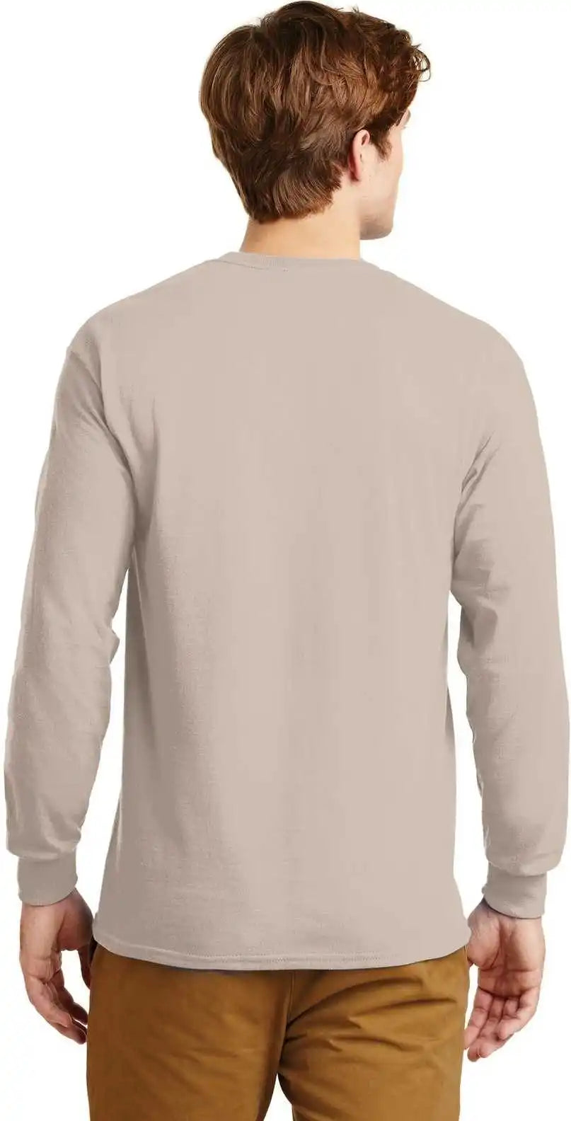 Gildan G2400 Ultra Cotton 100% Long Sleeve t Shirt Sand