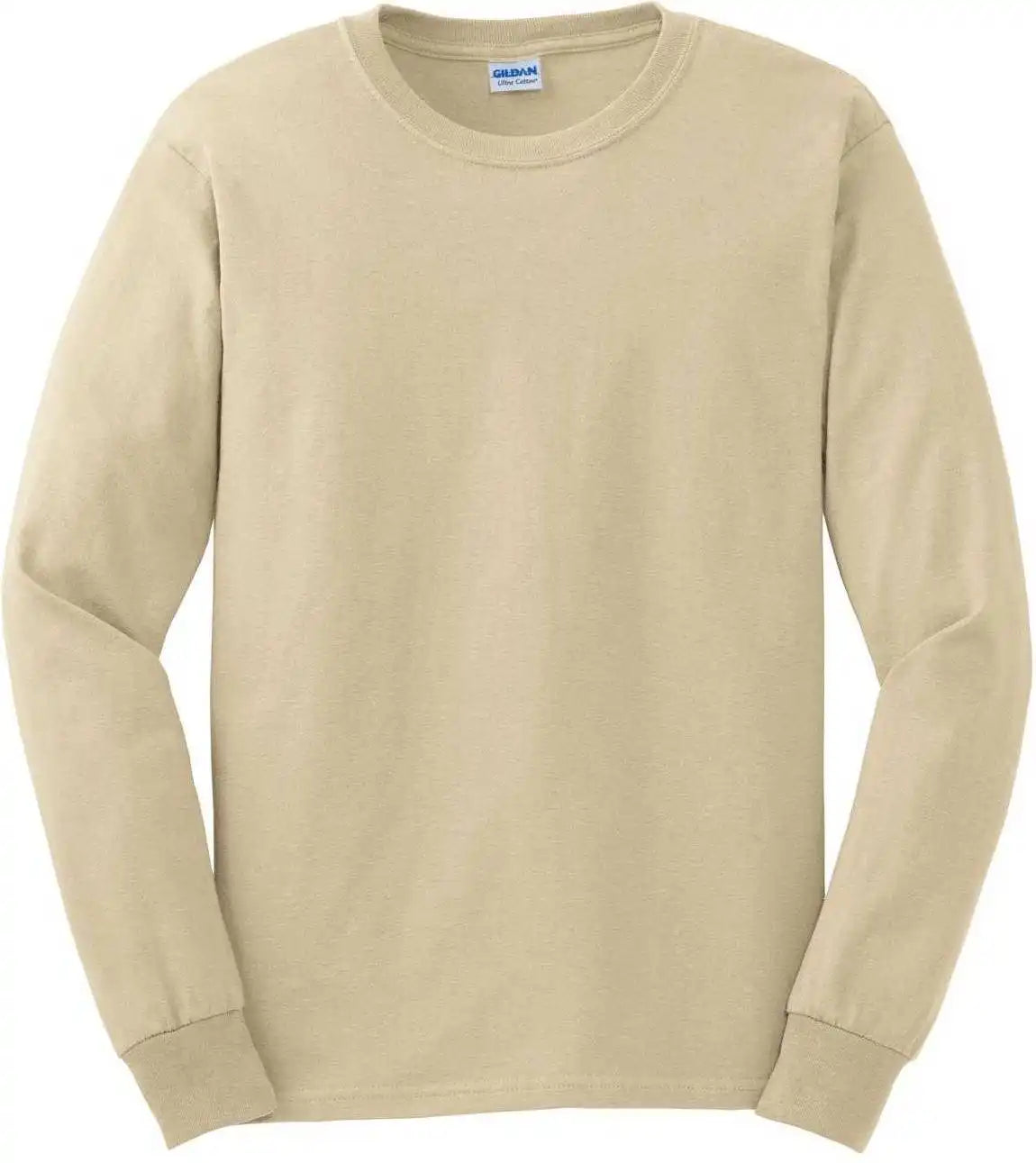 Gildan G2400 Ultra Cotton 100% Long Sleeve t Shirt Sand