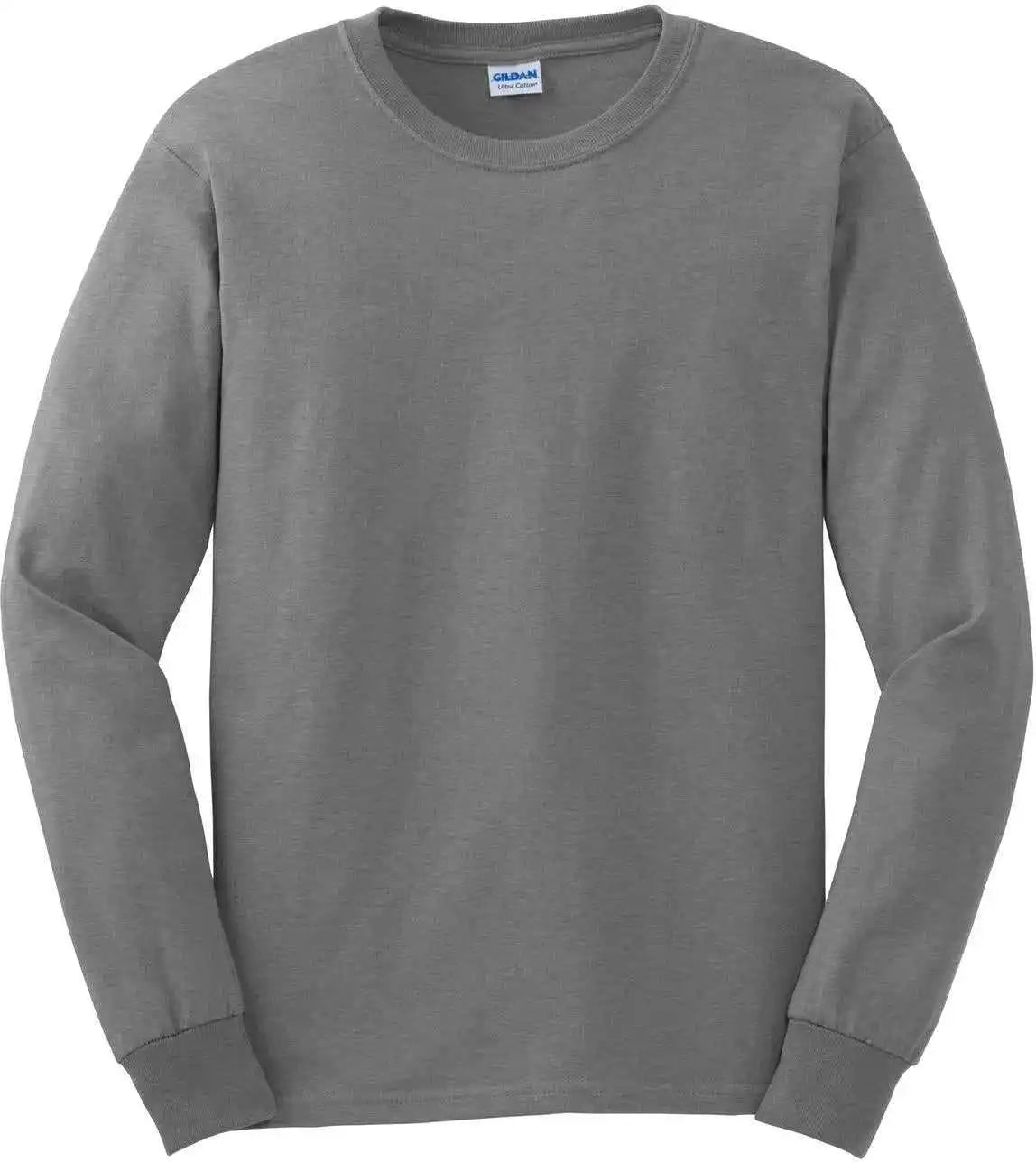 Gildan G2400 Ultra Cotton 100% Long Sleeve t Shirt Sport Gray
