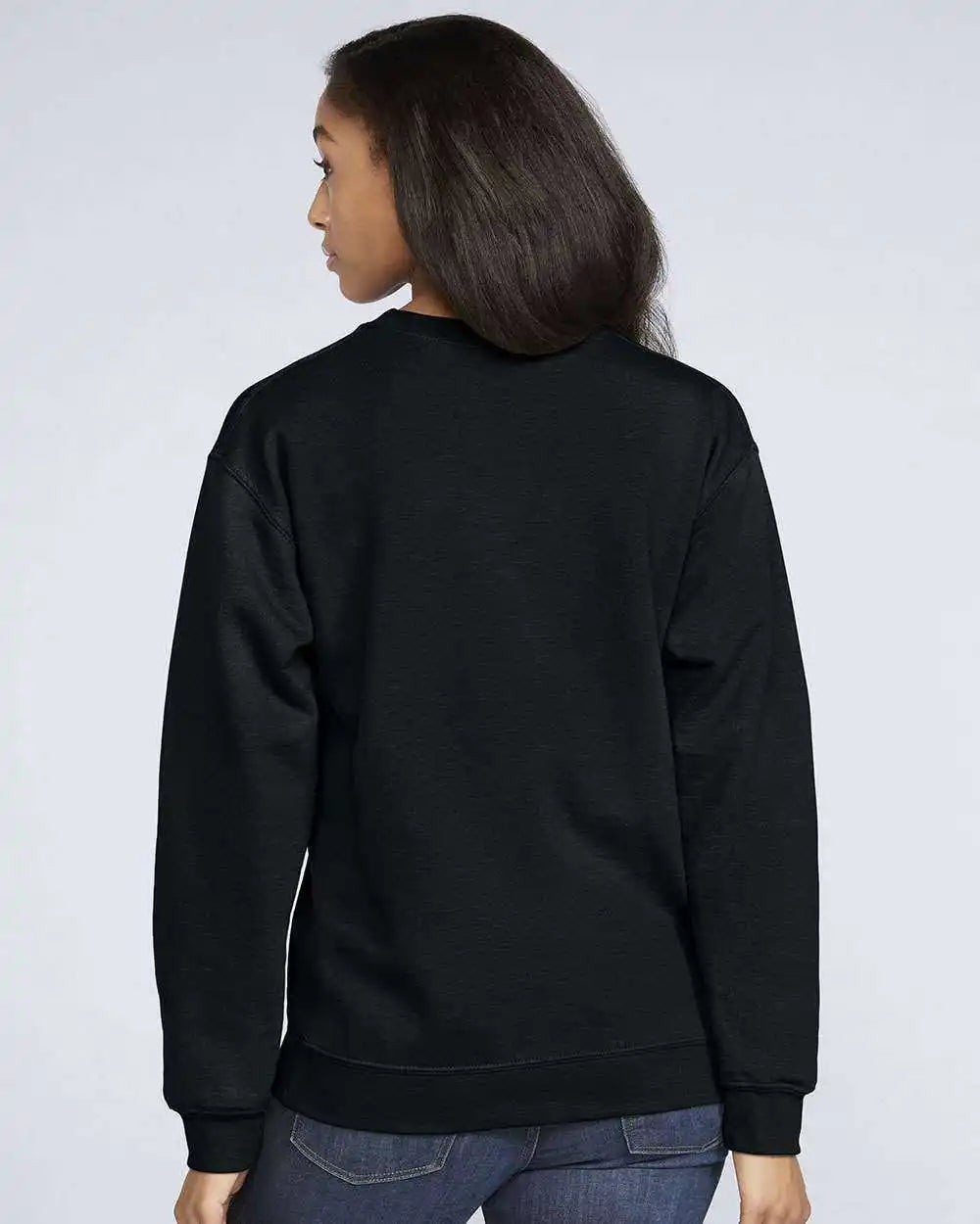 Gildan Sf000 Softstyle Crewneck Sweatshirt Black