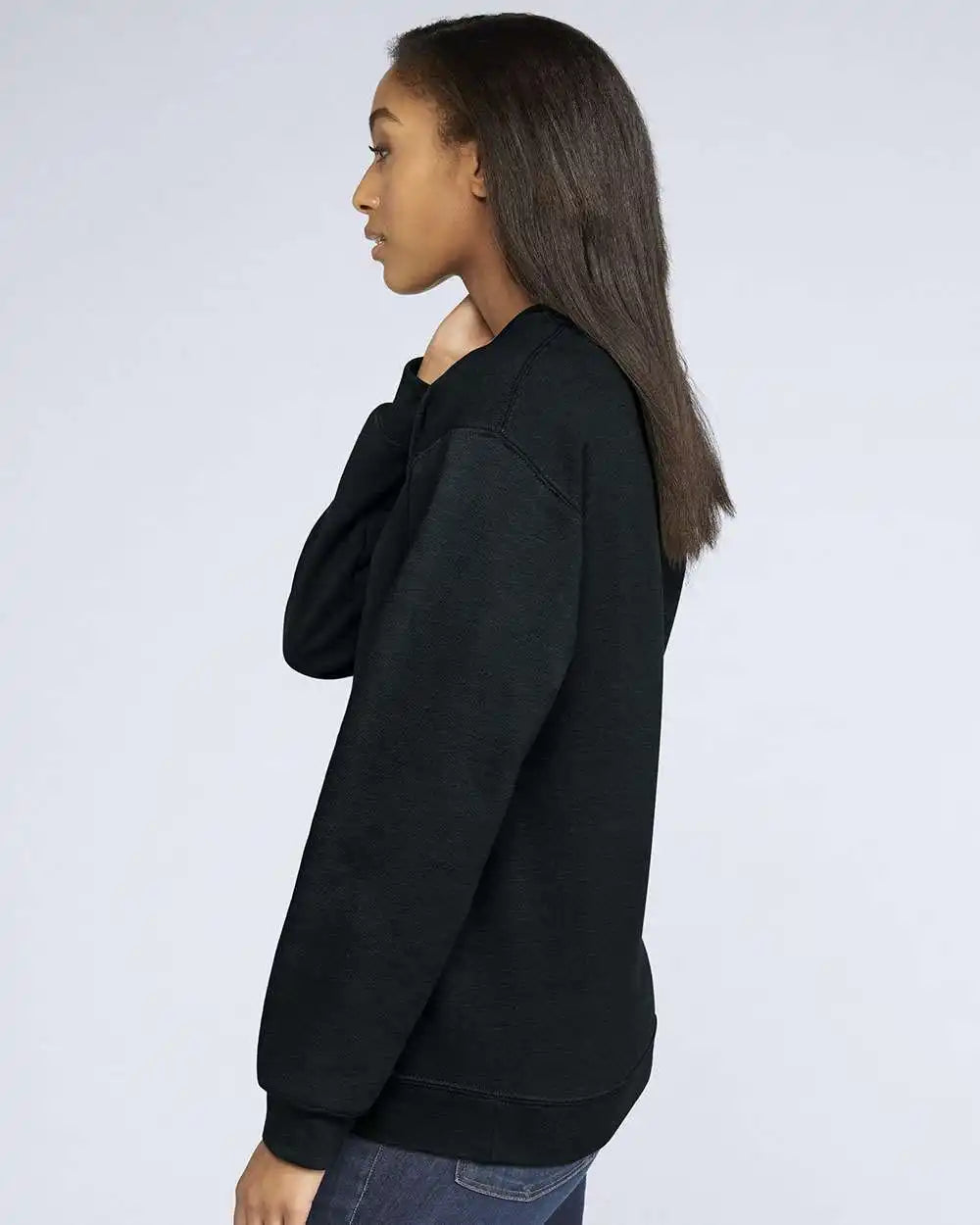 Gildan Sf000 Softstyle Crewneck Sweatshirt Black