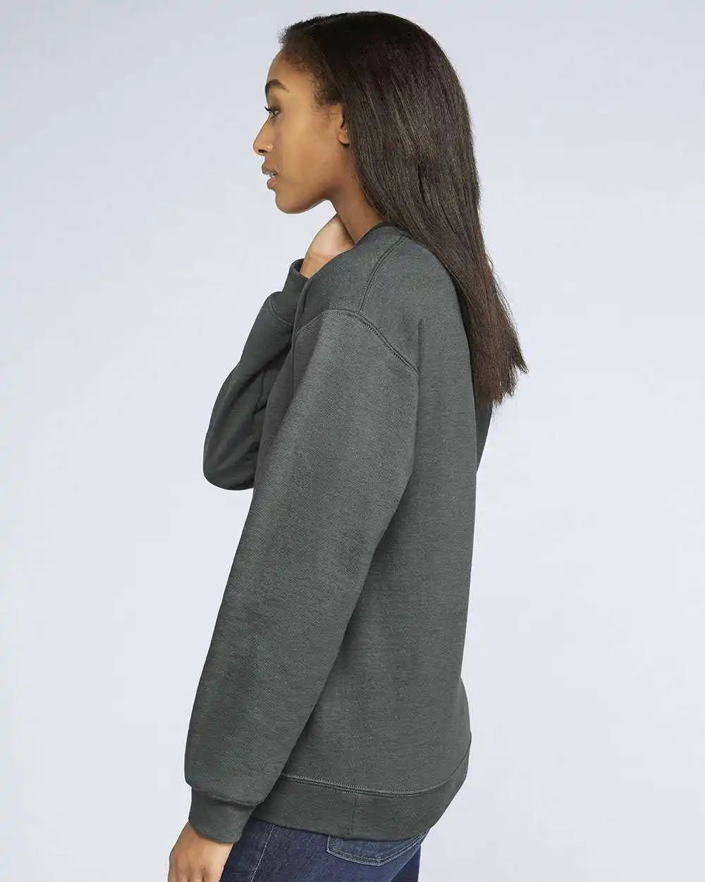 Gildan Sf000 Softstyle Crewneck Sweatshirt Charcoal