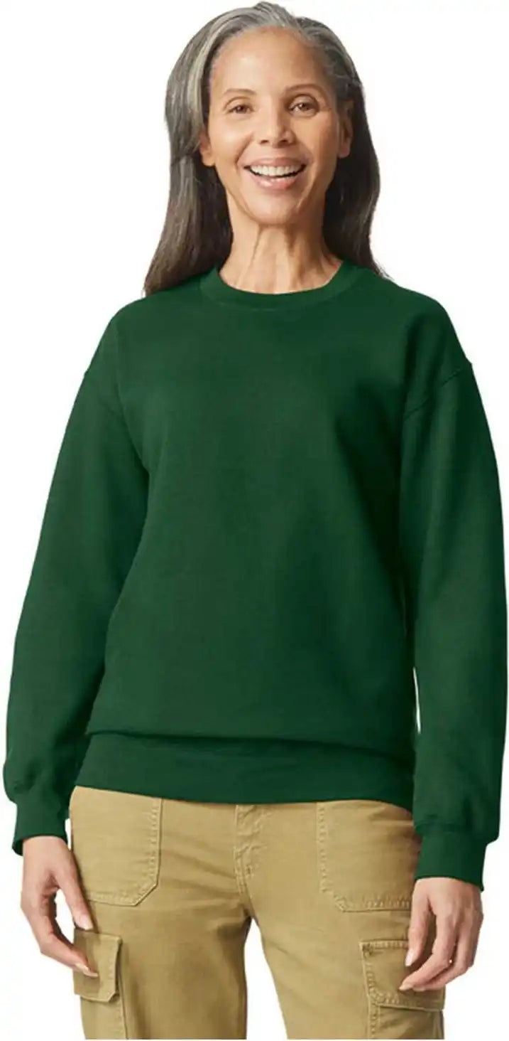 Gildan Sf000 Softstyle Crewneck Sweatshirt - Forest Green