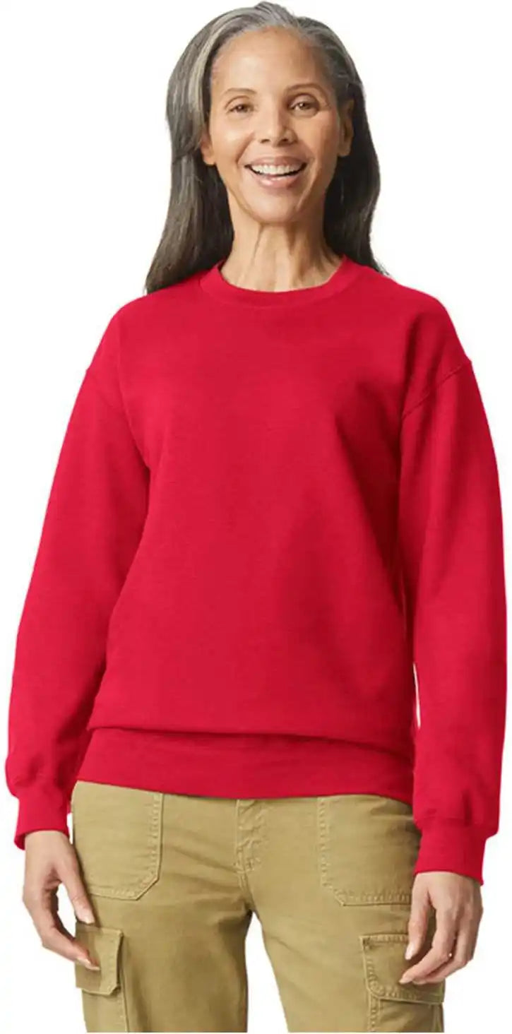 Gildan Sf000 Softstyle Crewneck Sweatshirt Red
