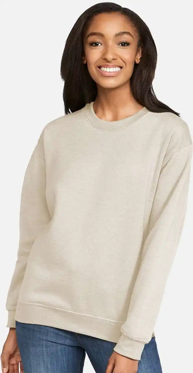 Gildan Sf000 Softstyle Crewneck Sweatshirt Sand