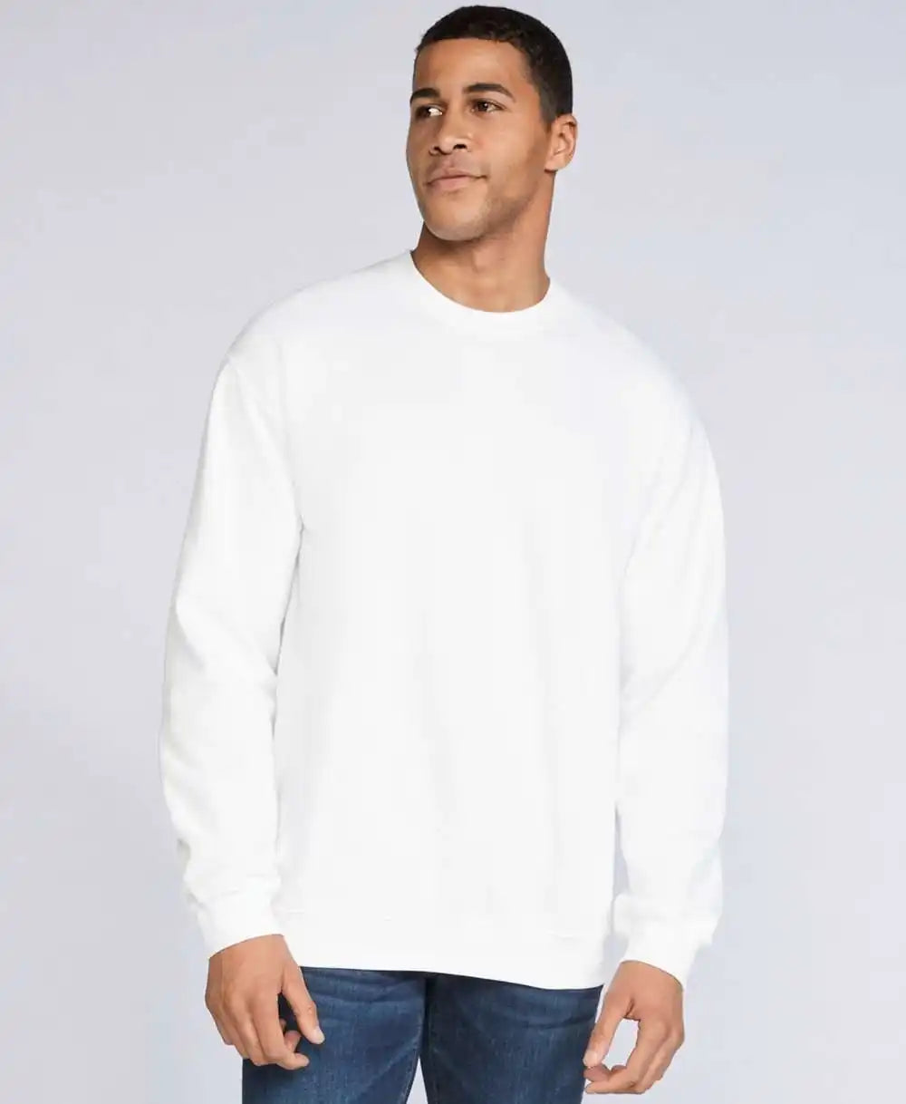 Gildan Sf000 Softstyle Crewneck Sweatshirt White