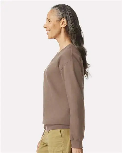 Gildan Sf000 Softstyle® Midweight Crewneck Sweatshirt - Brown Savana