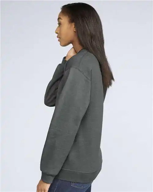 Gildan Sf000 Softstyle® Midweight Crewneck Sweatshirt - Charcoal