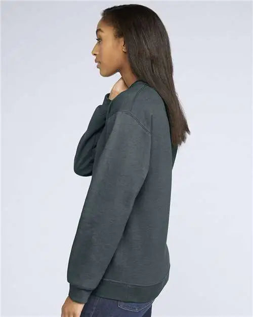Gildan Sf000 Softstyle® Midweight Crewneck Sweatshirt - Dark Heather