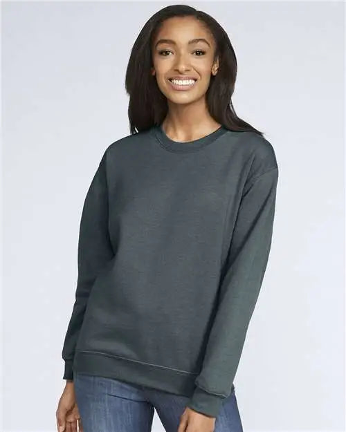 Gildan Sf000 Softstyle® Midweight Crewneck Sweatshirt - Dark Heather