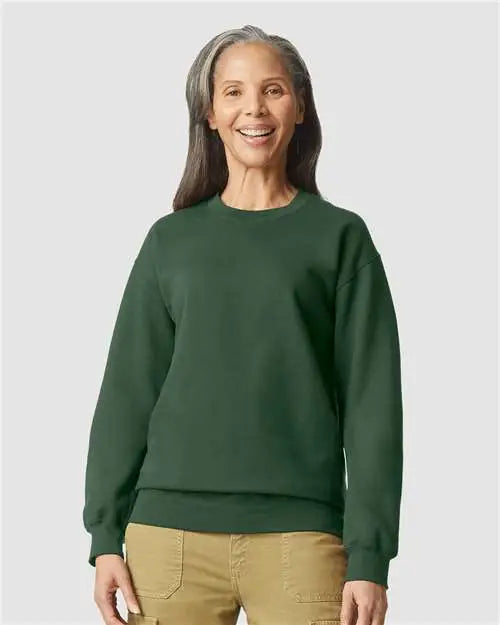 Gildan Sf000 Softstyle® Midweight Crewneck Sweatshirt - Forest Green