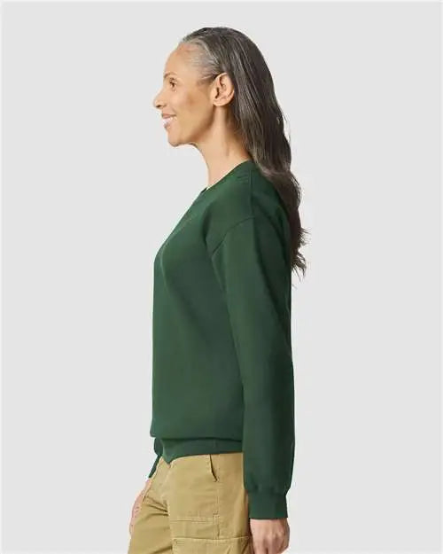 Gildan Sf000 Softstyle® Midweight Crewneck Sweatshirt - Forest Green