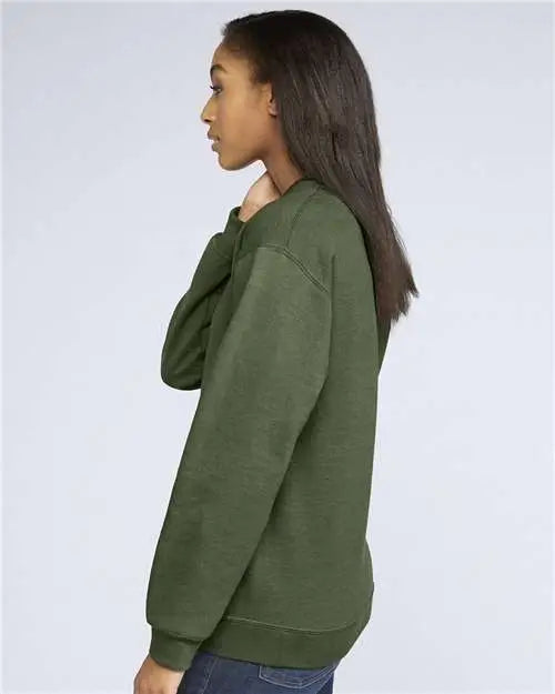 Gildan Sf000 Softstyle® Midweight Crewneck Sweatshirt - Military Green