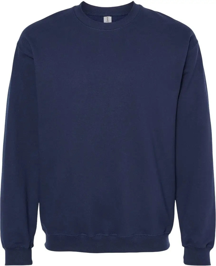 Gildan Sf000 Softstyle® Midweight Crewneck Sweatshirt - Navy - Xs