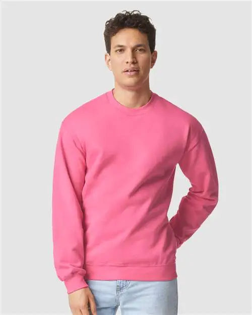 Gildan Sf000 Softstyle® Midweight Crewneck Sweatshirt - Pink Lemonade