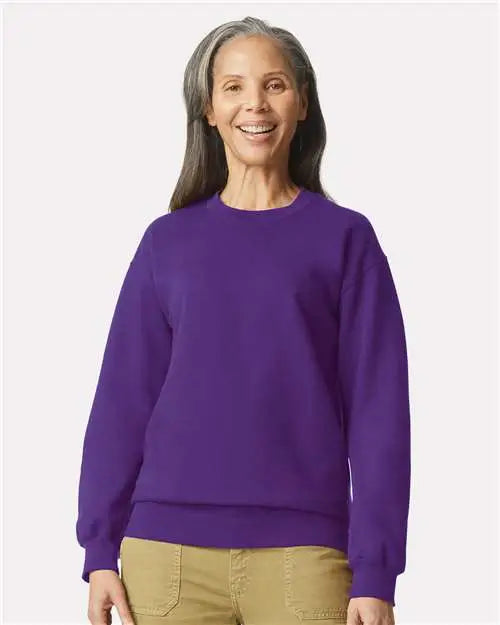 Gildan Sf000 Softstyle® Midweight Crewneck Sweatshirt - Purple
