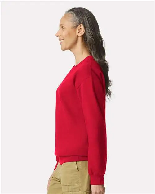 Gildan Sf000 Softstyle® Midweight Crewneck Sweatshirt - Red