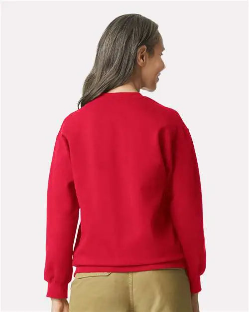 Gildan Sf000 Softstyle® Midweight Crewneck Sweatshirt - Red