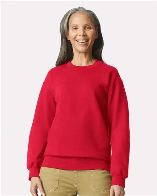 Gildan Sf000 Softstyle® Midweight Crewneck Sweatshirt - Red