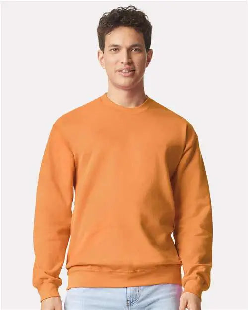 Gildan Sf000 Softstyle® Midweight Crewneck Sweatshirt - Tangerine