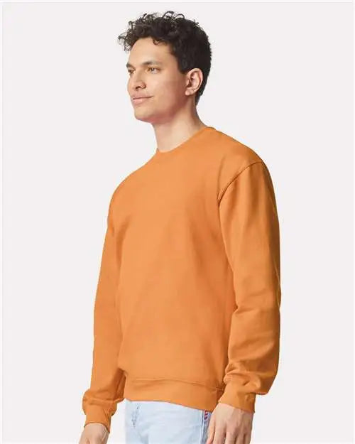 Gildan Sf000 Softstyle® Midweight Crewneck Sweatshirt - Tangerine
