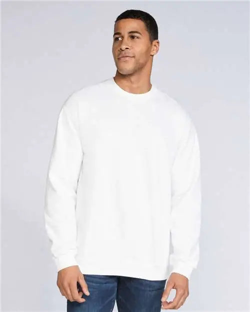 Gildan Sf000 Softstyle® Midweight Crewneck Sweatshirt - White