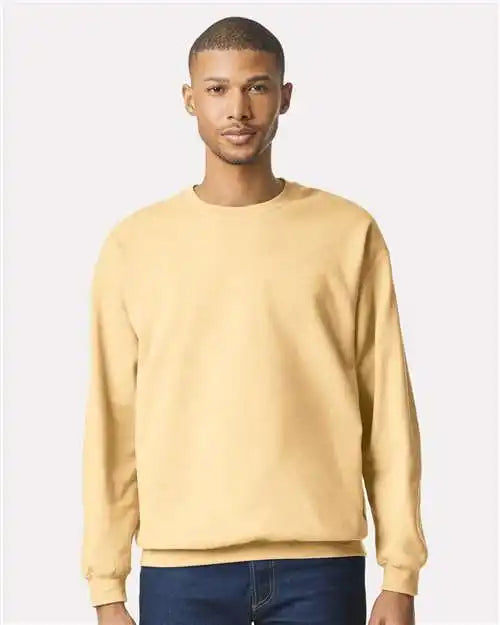 Gildan Sf000 Softstyle® Midweight Crewneck Sweatshirt - Yellow Haze