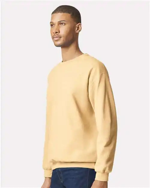 Gildan Sf000 Softstyle® Midweight Crewneck Sweatshirt - Yellow Haze