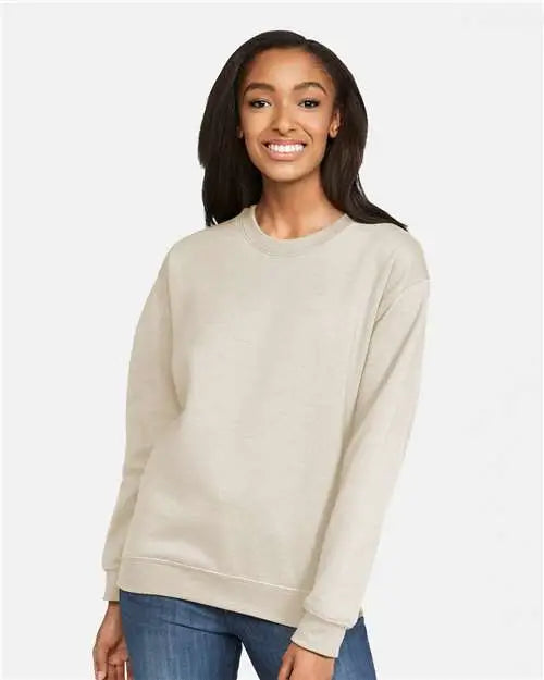Gildan Sf000 Softstyleâ Midweight Crewneck Sweatshirt - Sand
