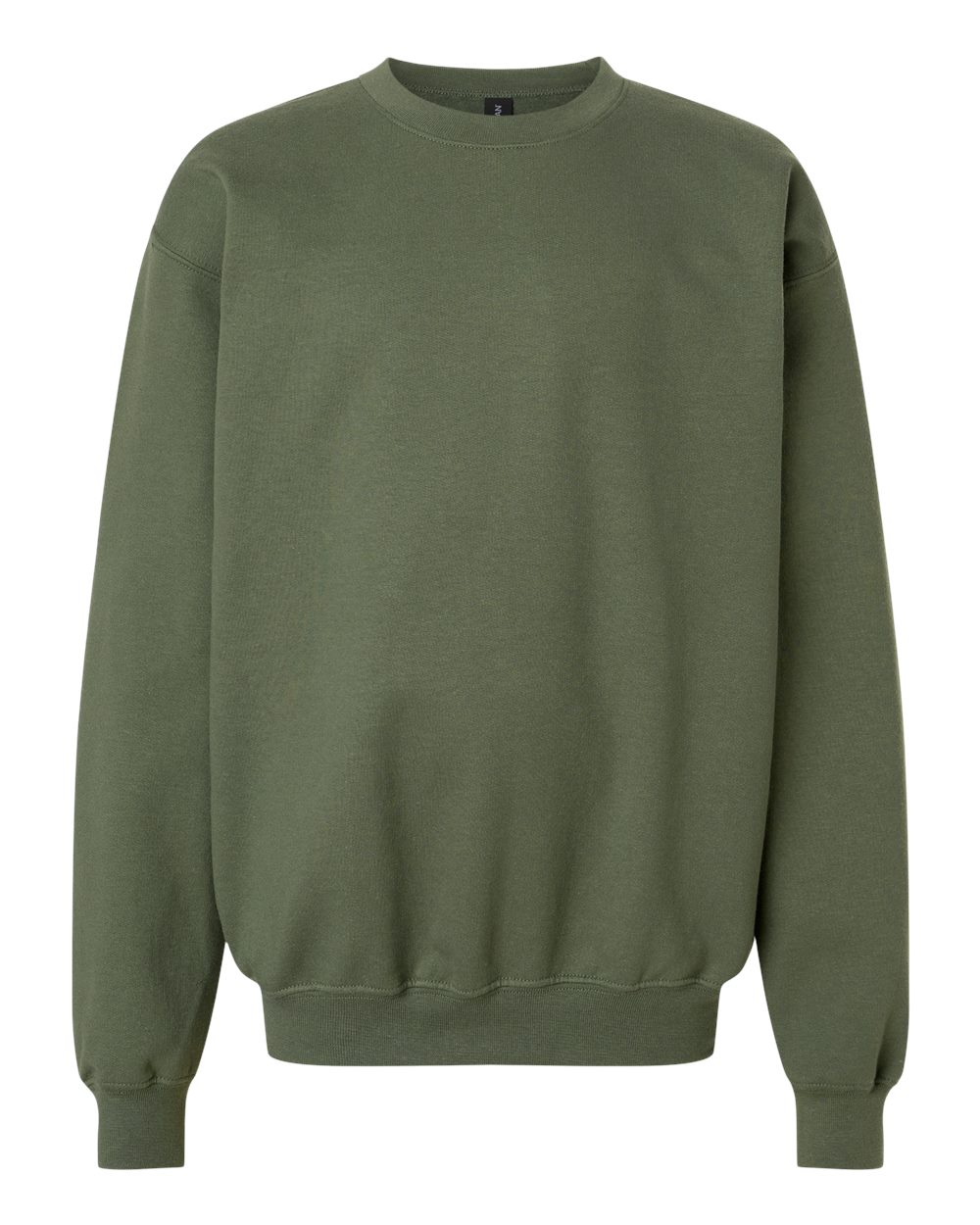 Gildan Sf000b Youth Softstyle Midweight Crewneck Sweatshirt - Military Green