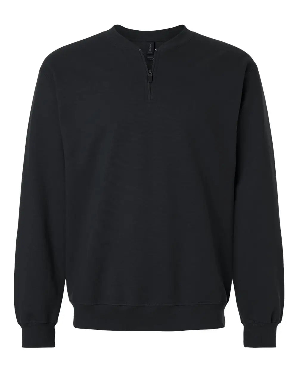 Gildan Sf008 Softstyle® Midweight 1/4 Zip Sweatshirt - Black - s
