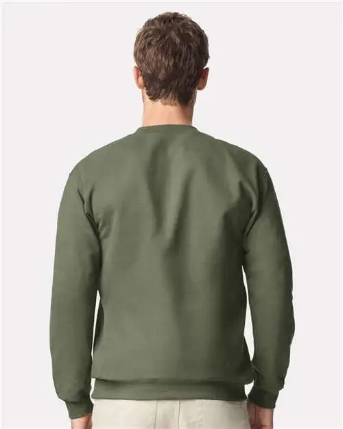 Gildan Sf008 Softstyle® Midweight 1/4 Zip Sweatshirt - Military Green