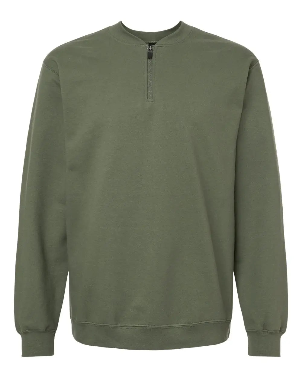 Gildan Sf008 Softstyleâ Midweight 1/4 Zip Sweatshirt - Military Green