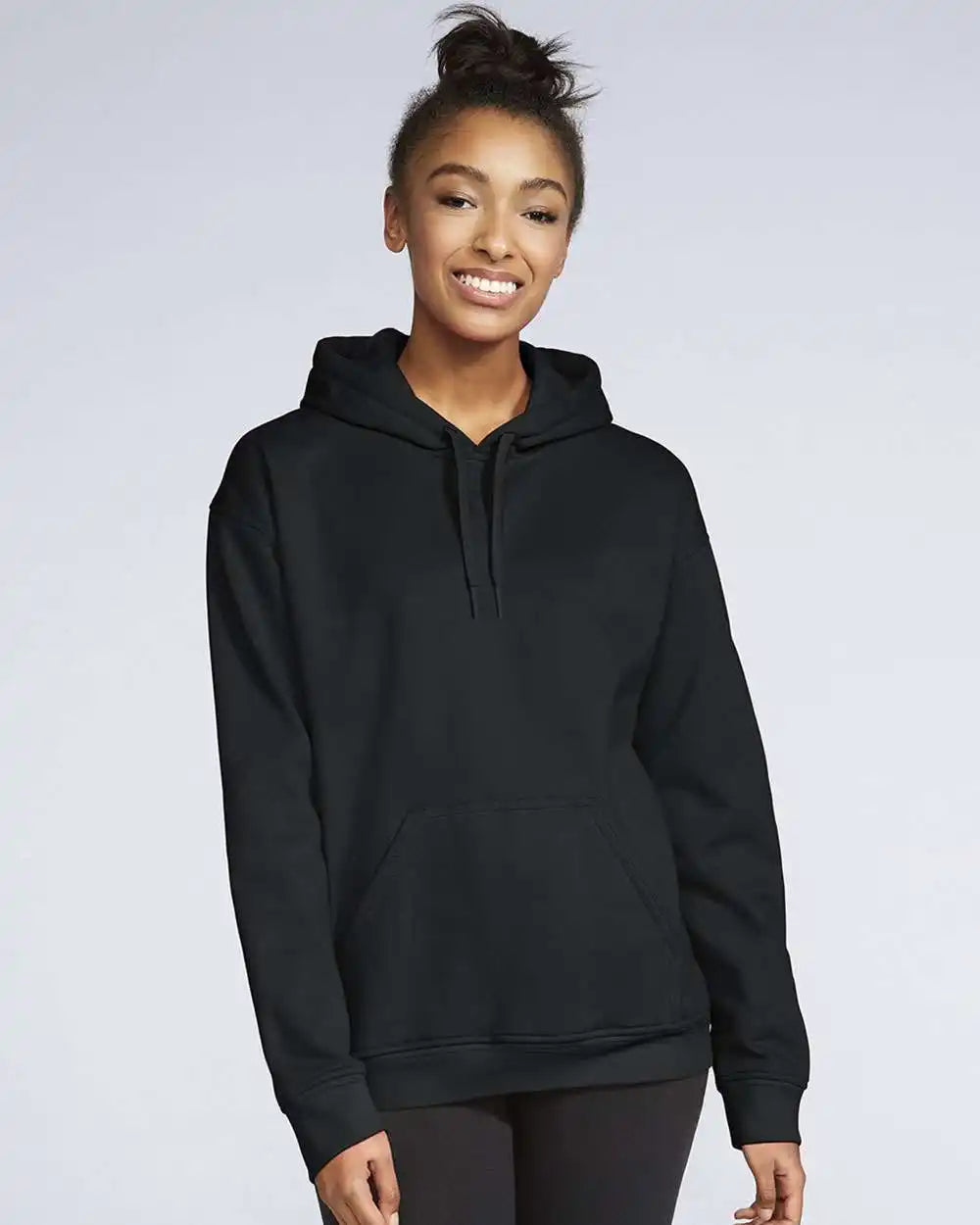 Gildan Sf500 Softstyle Hooded Sweatshirt - Black
