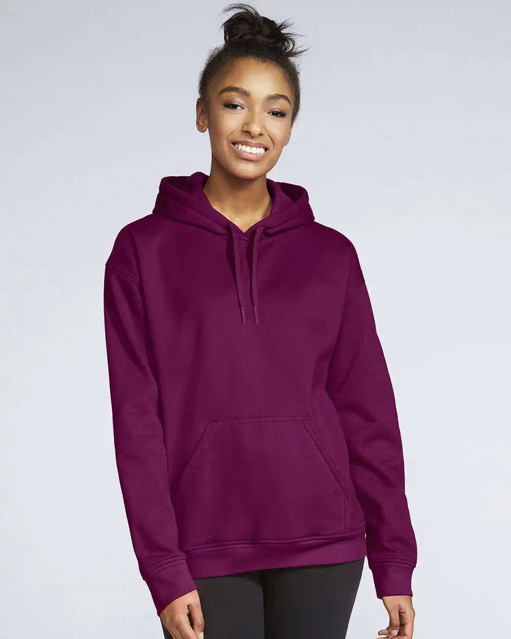 Gildan Sf500 Softstyle Hooded Sweatshirt Maroon