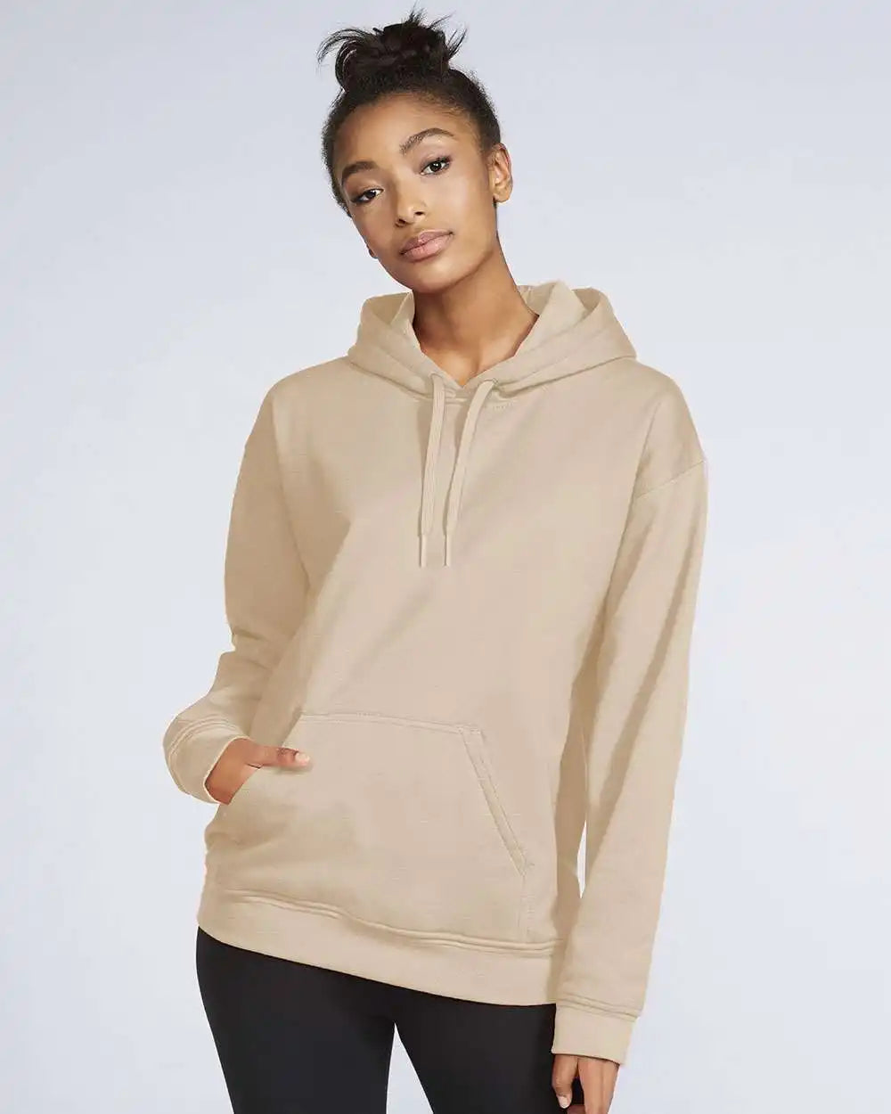 Gildan Sf500 Softstyle Hooded Sweatshirt Sand