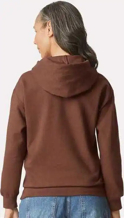 Gildan Sf500 Softstyle Midweight Hooded Sweatshirt Cocoa