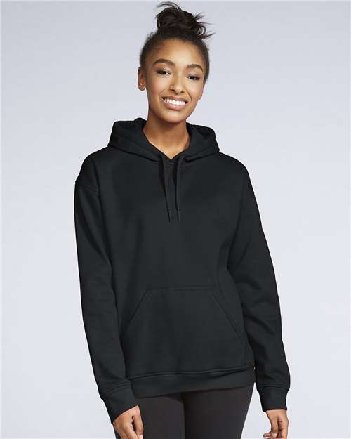 Gildan Sf500 Softstyle Midweight Hooded Sweatshirt - Heather Black