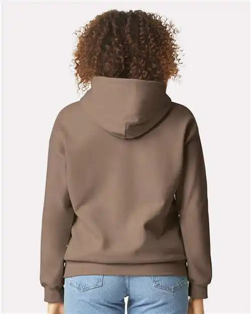 Gildan Sf500 Softstyle® Midweight Hooded Sweatshirt - Brown Savana