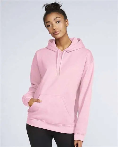 Gildan Sf500 Softstyle® Midweight Hooded Sweatshirt - Light Pink