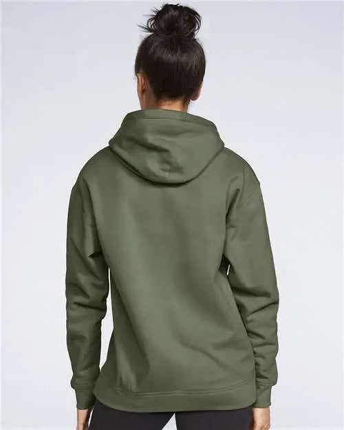 Gildan Sf500 Softstyle® Midweight Hooded Sweatshirt - Military Green